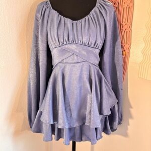 Altar'd State Lavender Top with Yellow Label